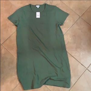 Green stretch summer dress